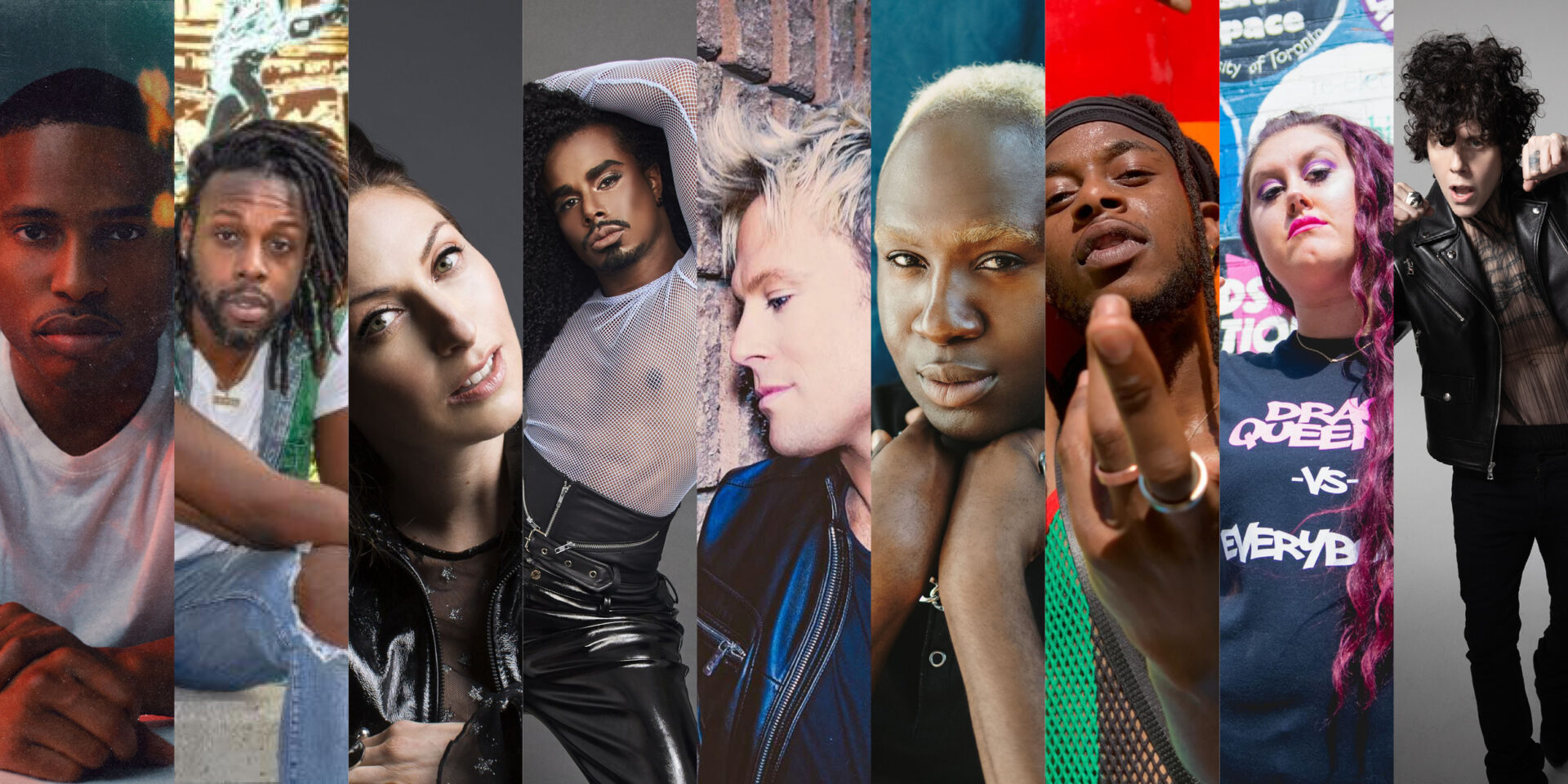 Top Row: Rawle, Brandyn King Leo, Tara Marci, D!XON, Bottom Row: Cory J. Stewart, R. Flex, Fmke, Leah Allyce Canali, LP