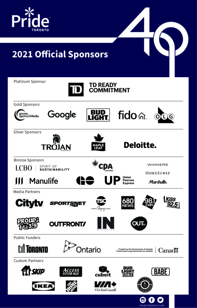 Pride 2021 Official Donor Chart