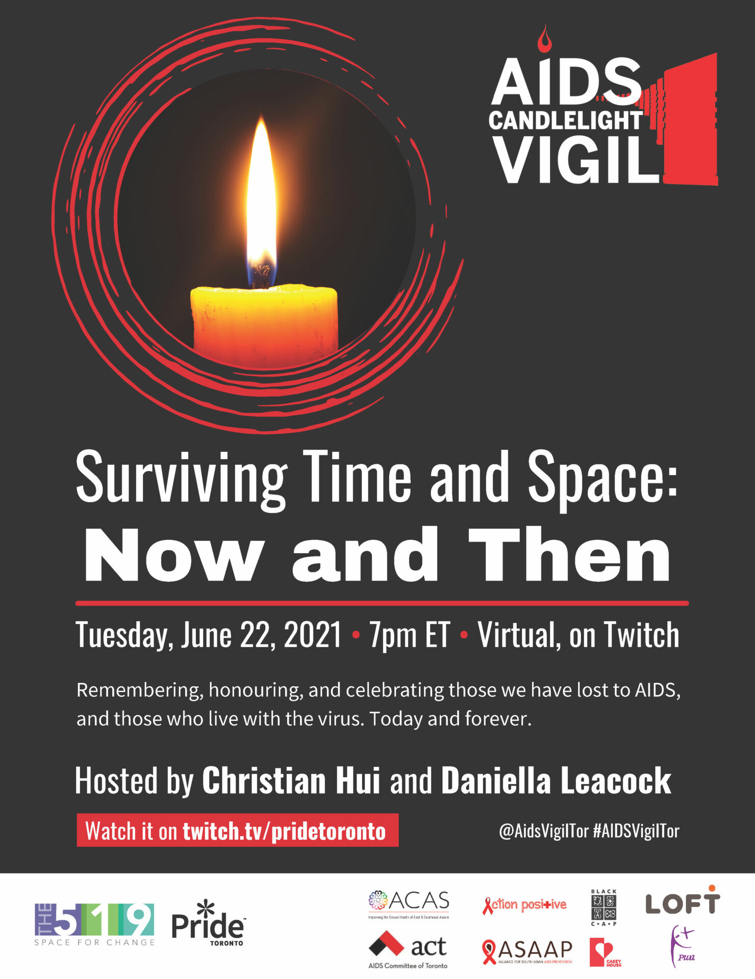 Toronto AIDS Vigil poster