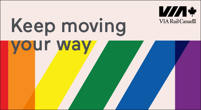 VIA Rail Banner Ad - Keep Moving Your Way