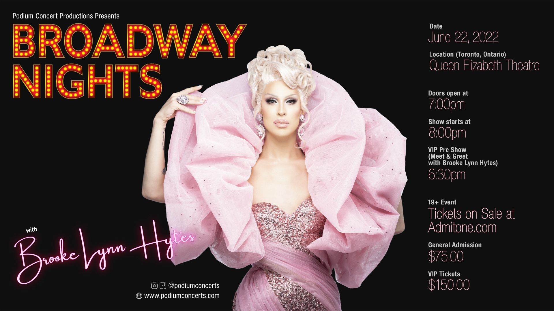 Broadway Nights with Brooke Lynn Heights Event