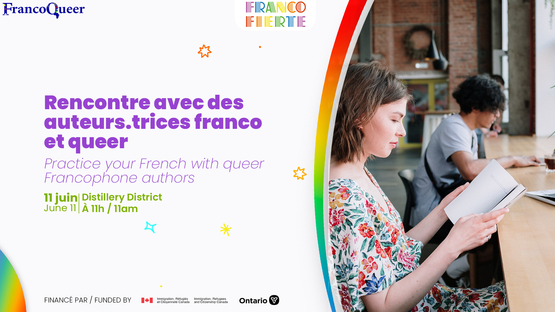 FrancoQueer - Practice your French with queer Francophone authors Event