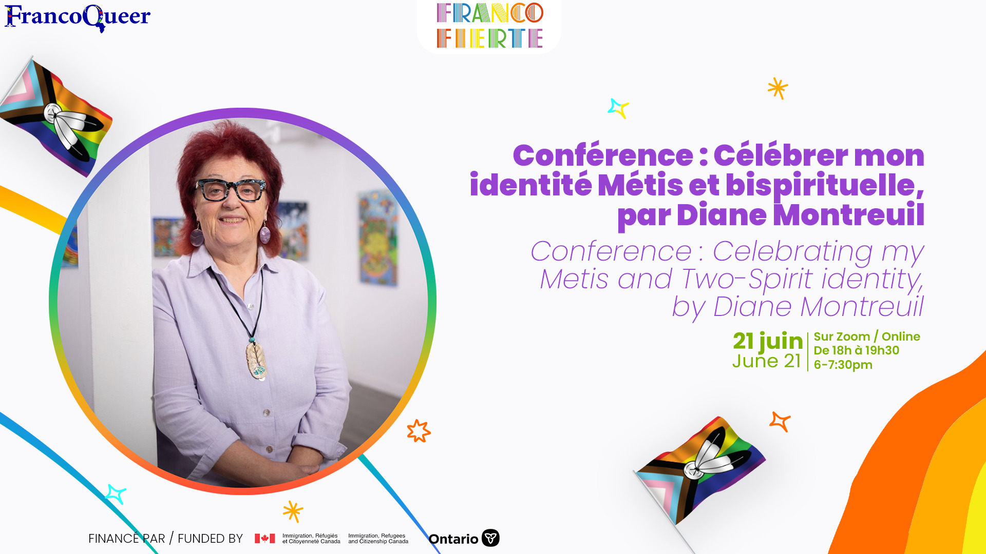 Conference: Celebrating my Metis and Two-Spirit identity, by Diane Montreuil Event