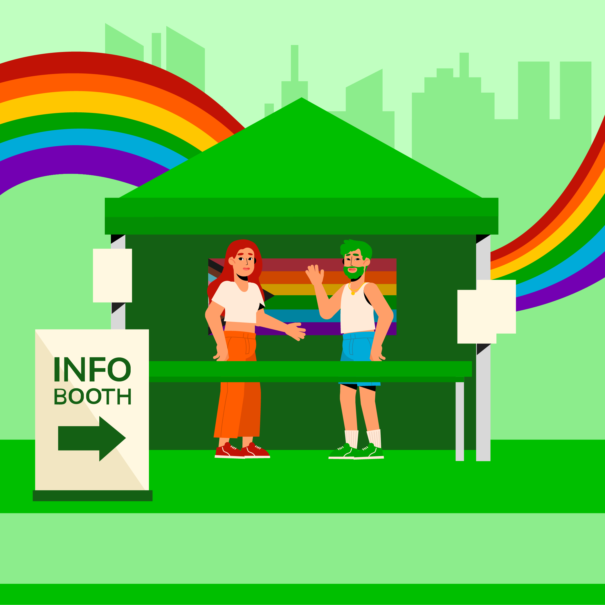 Environmental, Harm Reduction, and Info Booths